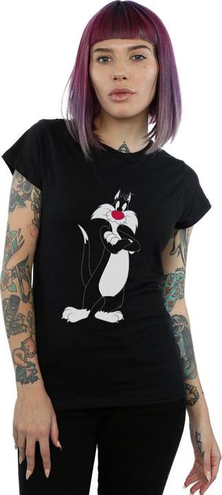 Immagine prodotto Looney Tunes Sylvester Crossed Arms Maglietta Donna (L)