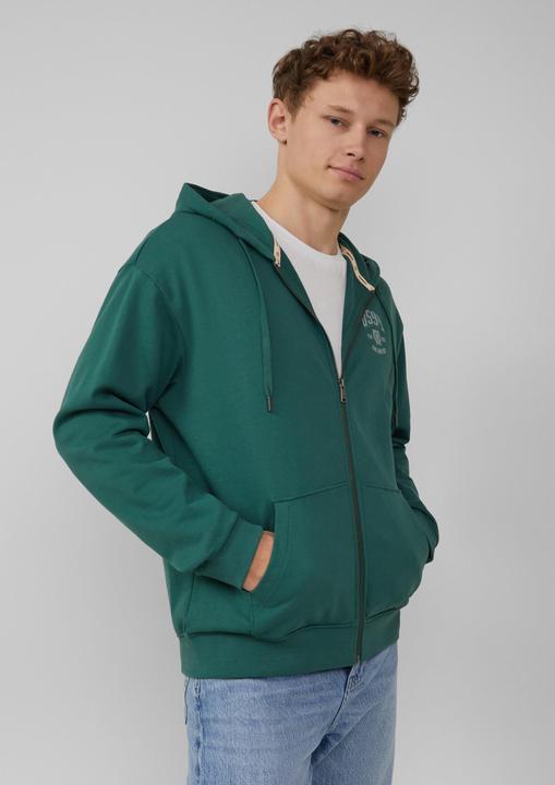 Produktbild s.Oliver Sweatshirt Jacke Hoodie-Sweatshirtjacke mit Frontprint (M)