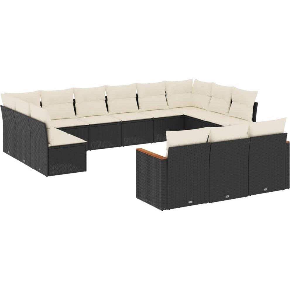 VidaXL, Gartenlounge, 10-tlg. Garten-Lounge-Set mit Kissen