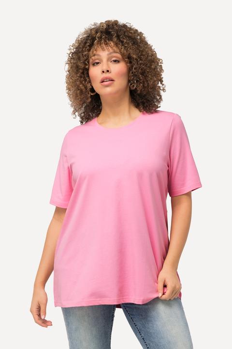 Immagine prodotto Ulla Popken T-shirt dal taglio svasato con scollo a girocollo e mezze maniche (50, 52)