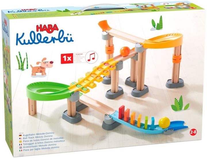 Actual product image Haba Kullerbü Knikkerbaan - Melodieuze domino