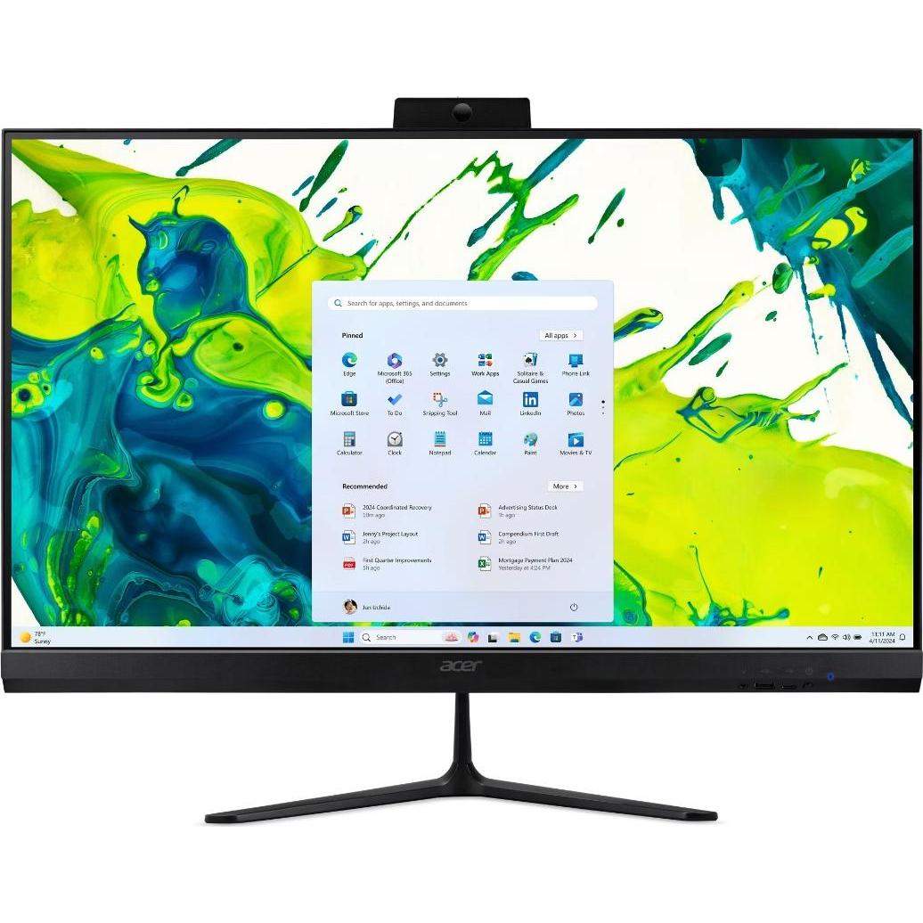 Acer C27-2G 27"/C5-120U/512GB/8G/W11P (512 GB, 8 GB), PC, Nero