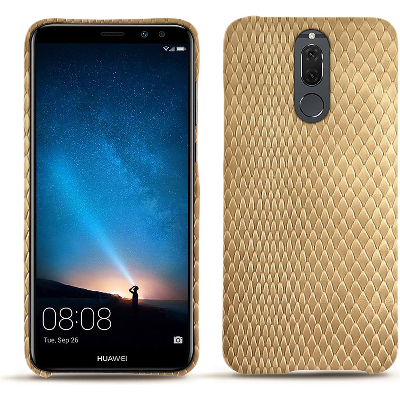 Noreve Lederschutzhülle (Huawei Mate 10 Lite), Smartphone Hülle, Beige