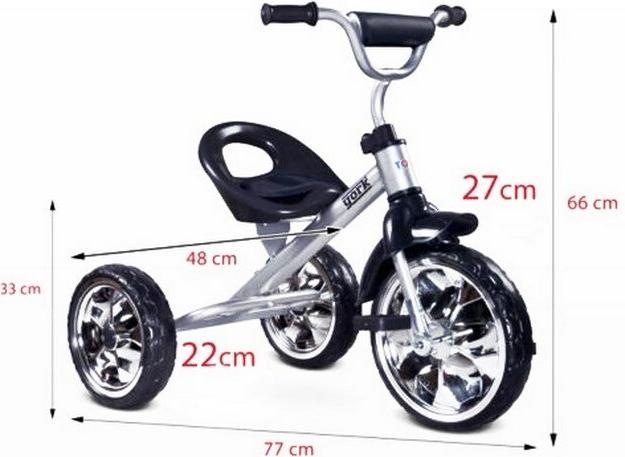 Actual product image Toyz Tricycle Caretero YORK Gray