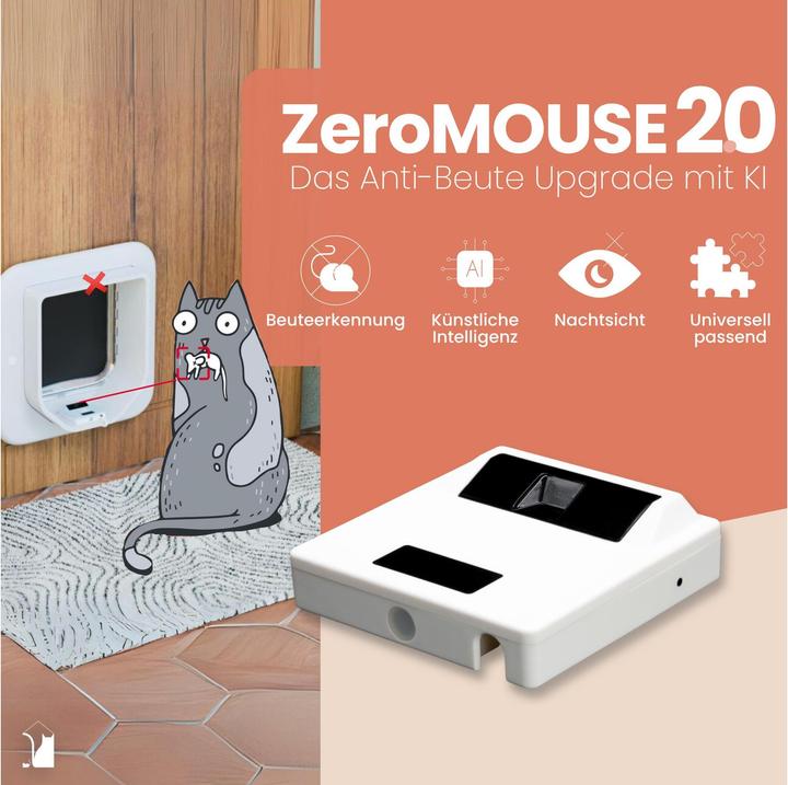Produktbild Zeromouse 2.0 zur Katzenklappe (Mikrochip Katzenklappe)