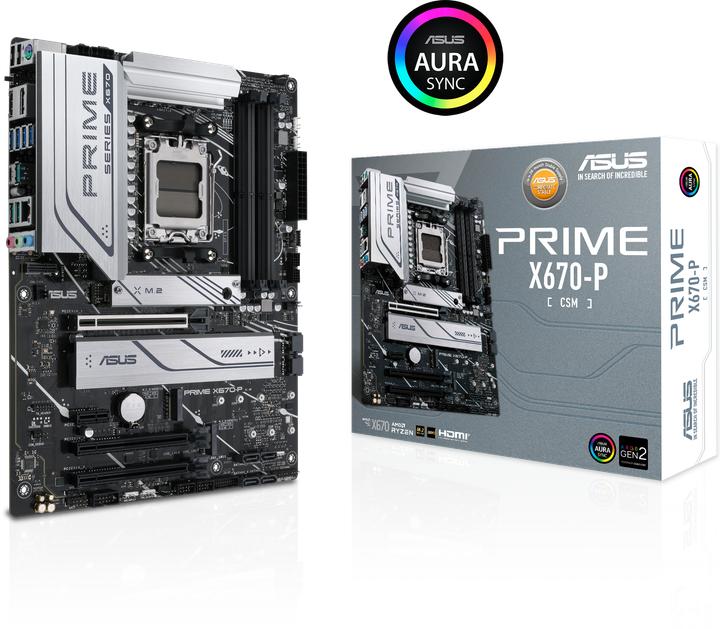 Produktbild ASUS PRIME X670-P-CSM (AM5, AMD X670, ATX)