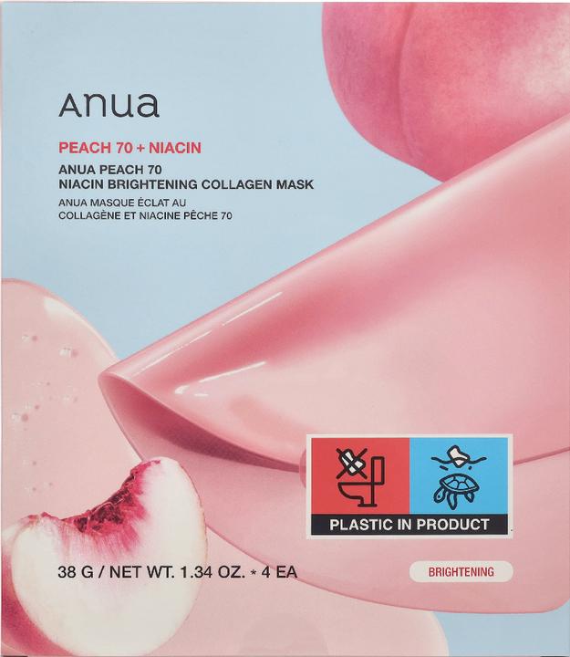 Actual product image Anua Peach 70 Niacin Brightening Collagen Mask (38 g)