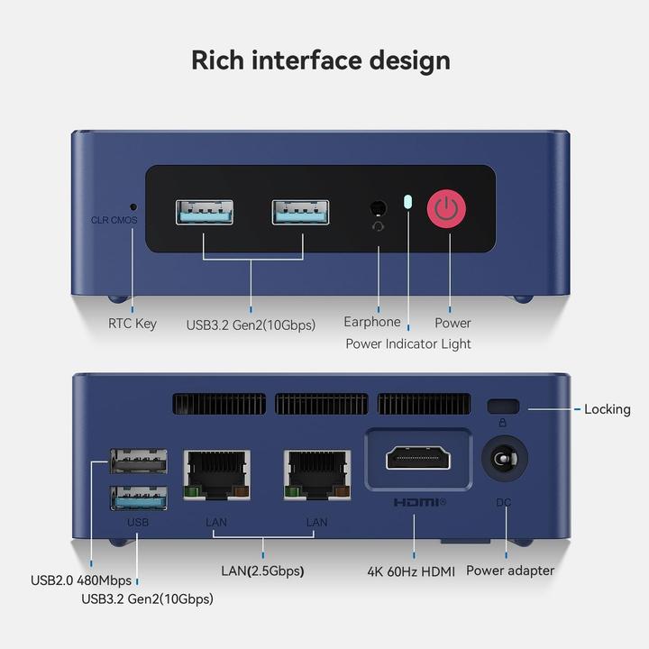 Image du produit Beelink Mini PC S13 (500 Go, 16 Go, Intel N150)