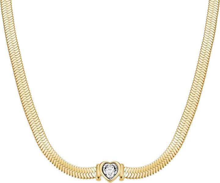 Rosefield - Romantic gold-plated necklace with crystal Hadek JNSWG-J1002