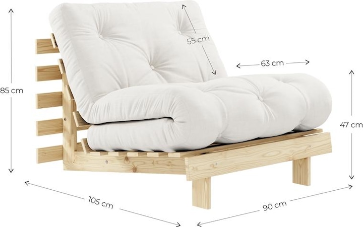 Produktbild Karup Design Roots 90 (Bettsofa, 1-Sitzer)