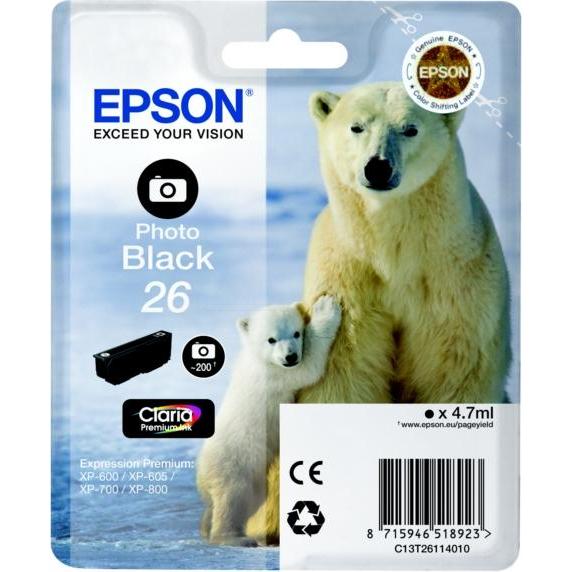 Thumbnail - Epson, Druckerpatrone, Claria Premium Ink Photo Blk 2 (PBK)