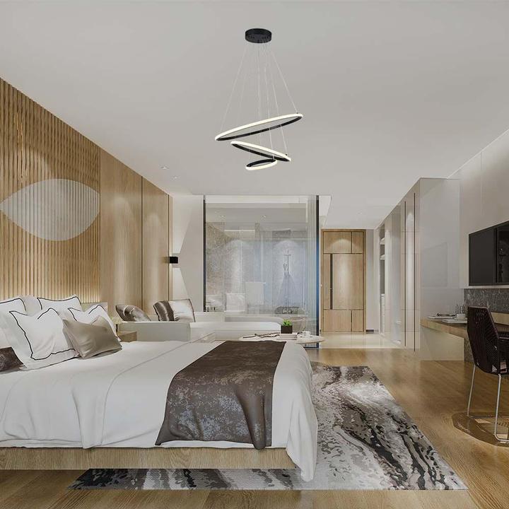 Produktbild V-TAC Oprawa Zwieszana 32W LED Czarna VT-7816 3000K 3880lm (3880 lm)