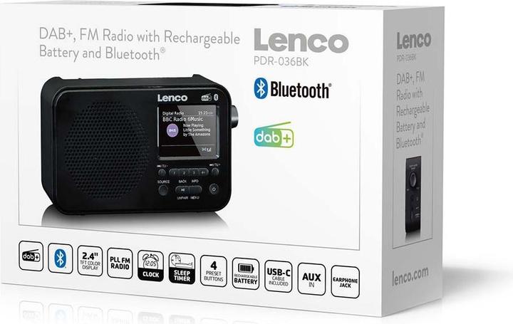 Immagine prodotto Lenco PDR-036 (DAB, FM, Bluetooth)