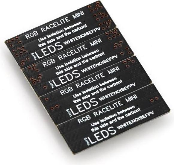 Actual product image Dronefactory TinysLEDs RaceLiteWire Mini RGB LED (4pcs.)
