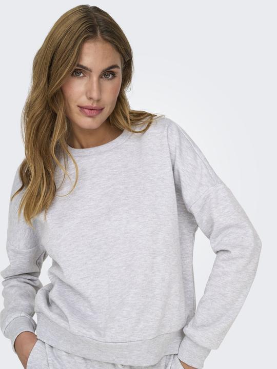Actual product image Only Regular fit Round neck Low shoulder Sweatshirt Sweatshirt (XS)