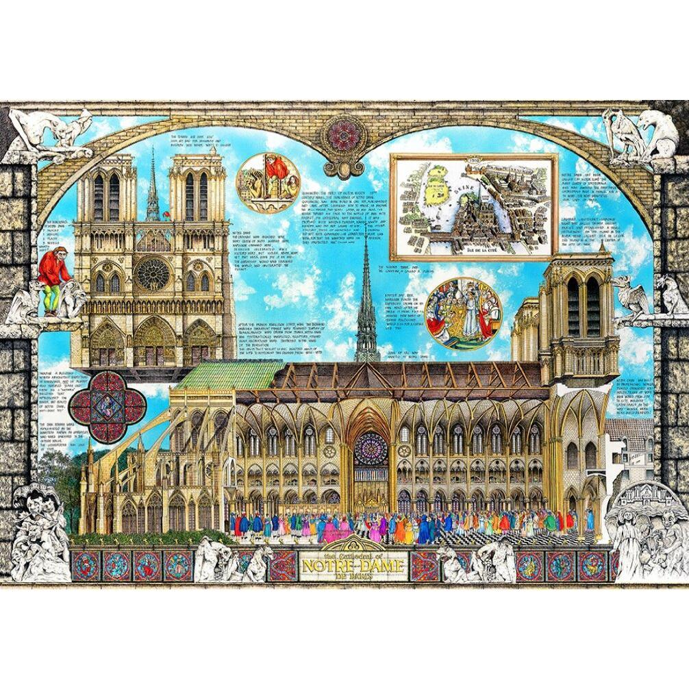 Thumbnail - WoodenCity WOODEN CITY Holzpuzzle Kathedrale Notre-Dame 2in1, 1010 Teile ECO (1010 Teile)