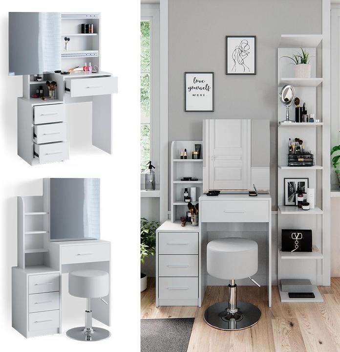 Produktbild Vicco Conrada mit Hocker (80 x 36 x 131.60 cm)