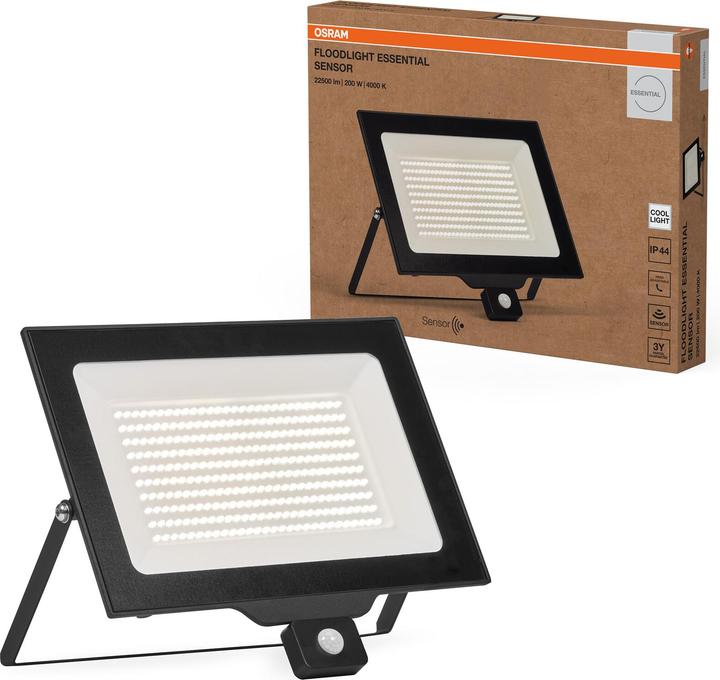 Immagine prodotto Osram Floodlight Essential Sensor 200W 4000K 4099854430015 LED-Aussenstrahler mit (20000 lm, IP44)