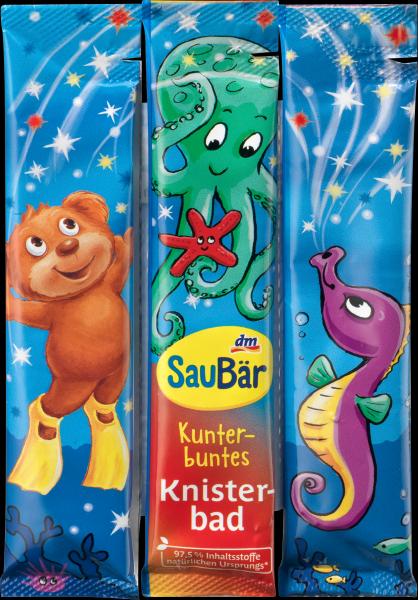 dm SauBär Children's bath additive crackling bath, 3x5g (Bath salts)