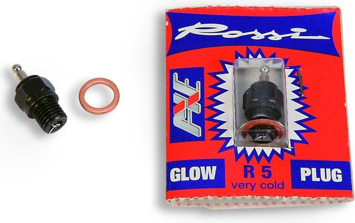 Actual product image Rossi glow plug r5 (very cold) for 5% nitro fuel