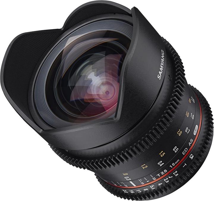 Actual product image Samyang 16mm T2.6 VDSLR Fuji X (Fujifilm X, full size)