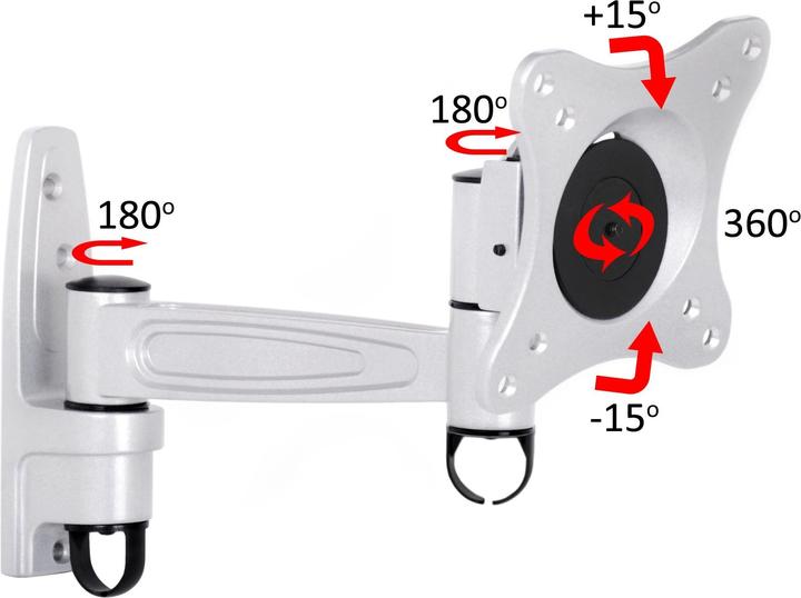 Multibrackets M Vesa flexible arm 360 II (Wall, 32", 15 kg)