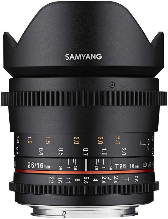 Produktbild Samyang 16mm T2.6 VDSLR MFT (Micro Four Thirds, Vollformat)