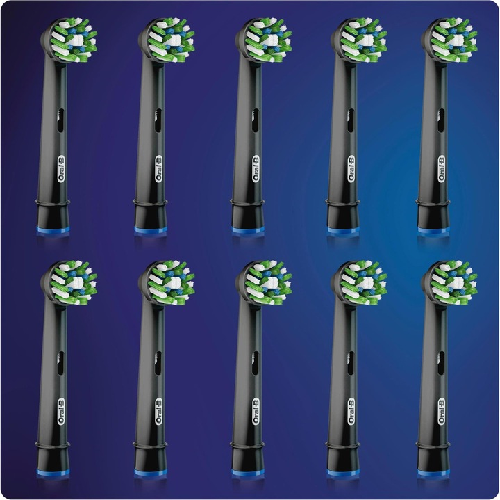 Actual product image Oral-B CrossAction Black with CleanMaximiser Technology Electric Toothbrush Heads (10 x)