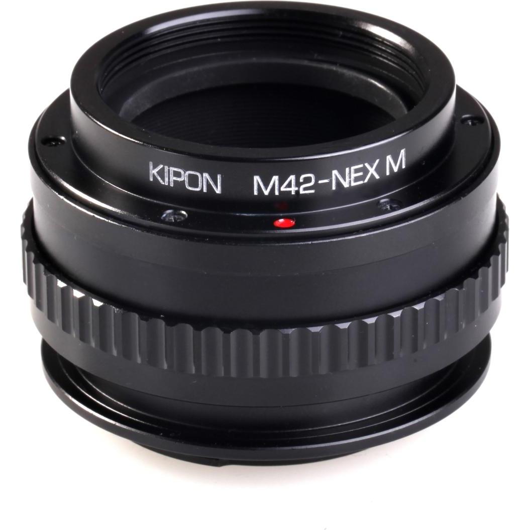 Kipon Makro Adapter für M42 auf Sony E, Objektivadapter, Schwarz