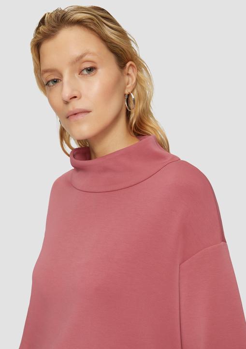 Produktbild s.Oliver Sweatshirt Scuba-Sweatshirt mit Layering-Detail