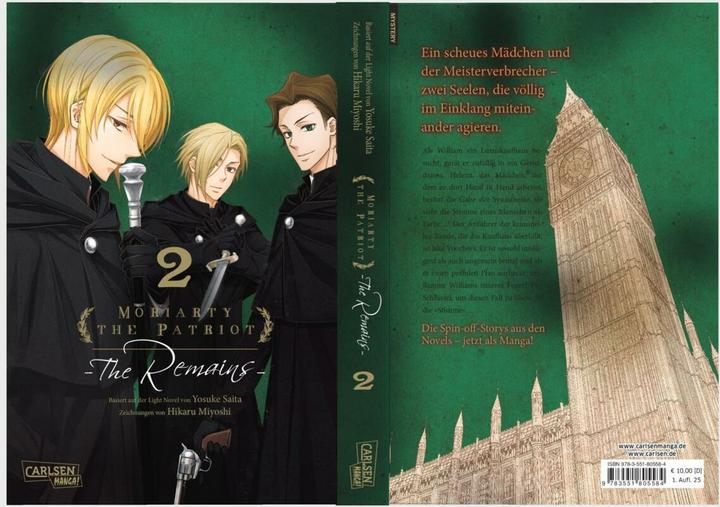 Actual product image Moriarty the Patriot: The Remains 2 (German, Yosuke Saita, Hikaru Miyoshi, 2025)