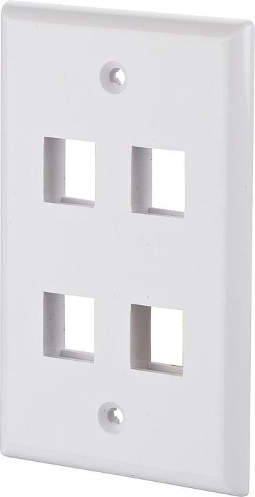 Actual product image Metz Connect Keystone connection box US style 4 port unequipped 1309172402KE