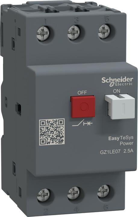 Produktbild Schneider Easy TeSys Motorschutzschalter Magnetisch 2,5A GZ1LE07