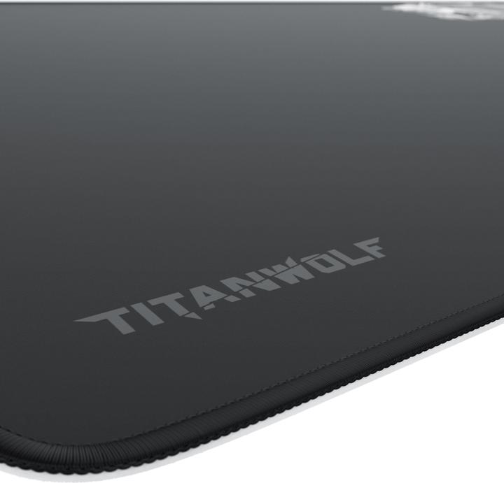 Produktbild Titanwolf Gaming-Mauspad XXL, glatter Stoff, Speed-Mausmatte 900 x 400mm, Wolfsmotiv auf der rechten Seite (Wide)