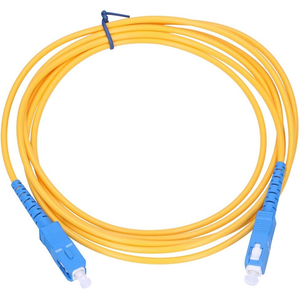 Extralink SC/UPC-SC/UPC Patchcord Jednomodowy, Simplex, 3mm, 5m (S/FTP, 5 m), Netzwerkkabel