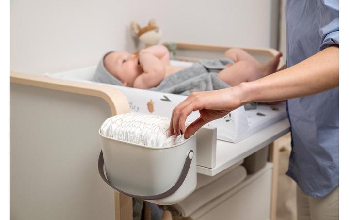 Actual product image Rotho Babydesign Wickeltisch-Organizer YUMA Mistletoe White