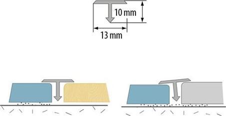 Image du produit Cezar Threshold Alu Anod Gold T13 1m