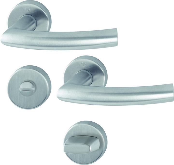 Actual product image Hoppe Rosetten-Drückergarnitur F69 Bad SK / OL (Door handle)