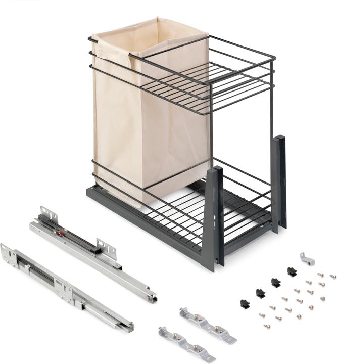 Emuca Extendable Basket Cart with Soft Close