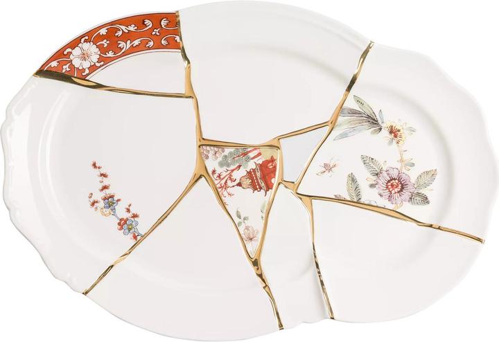 Produktbild Seletti Platte KINTSUGI Weiss