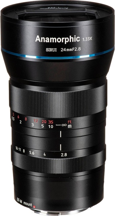 Sirui 24mm Anamorphic, Canon EF-M Mount (Canon EF-M, APS-C / DX)