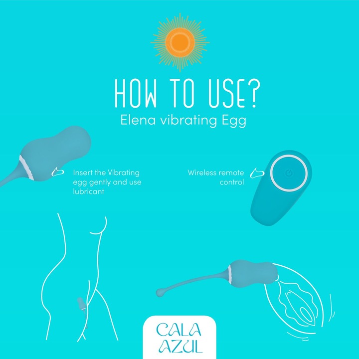 Image du produit Easytoys OEuf vibrant avec télécommande Elena - Azul