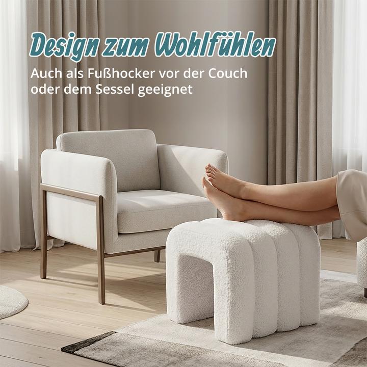 Produktbild Relaxdays Teddyfell-Hocker