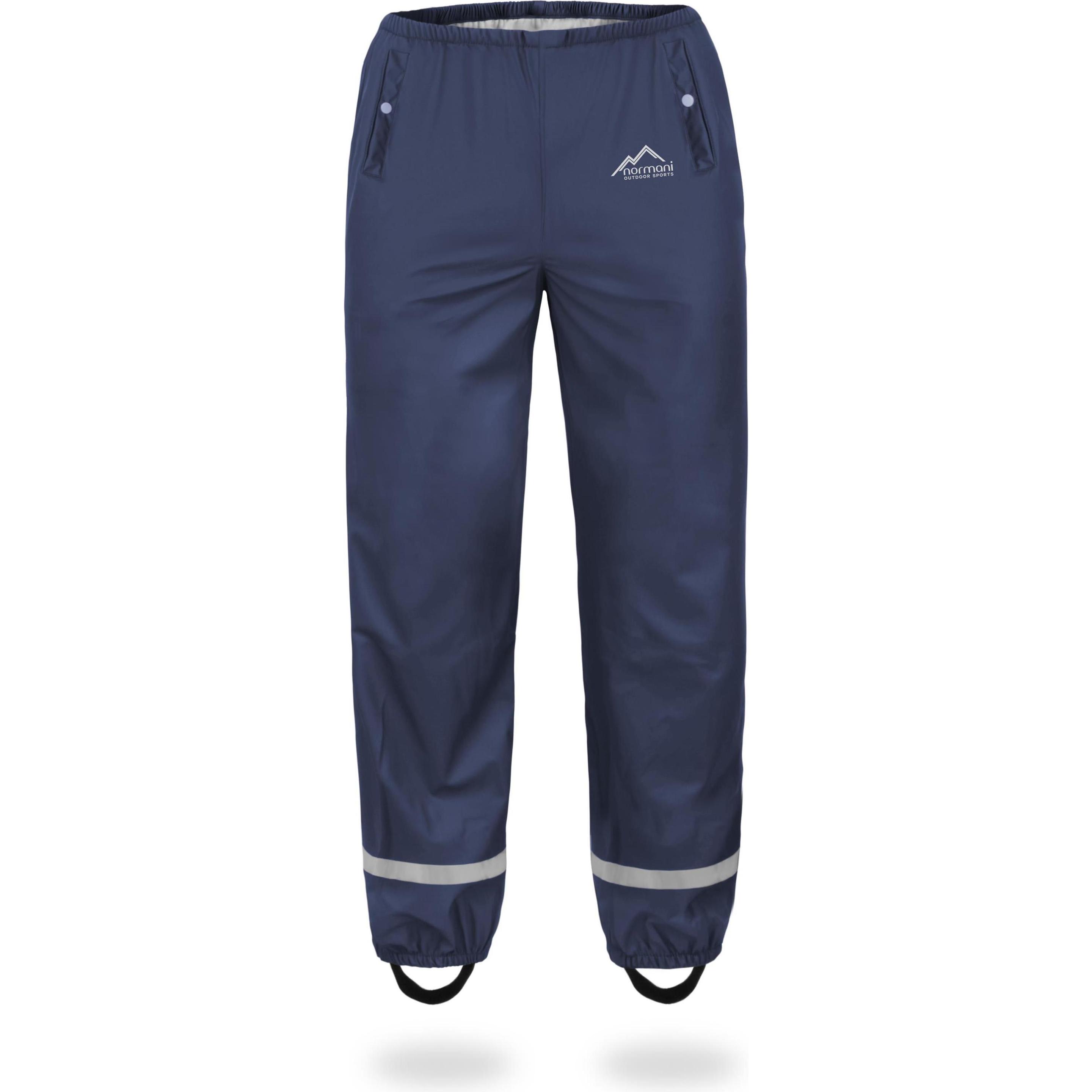 Normani, Herren, Outdoorhose, Kinder Regenhose York - 1141 (134), Blau, 134