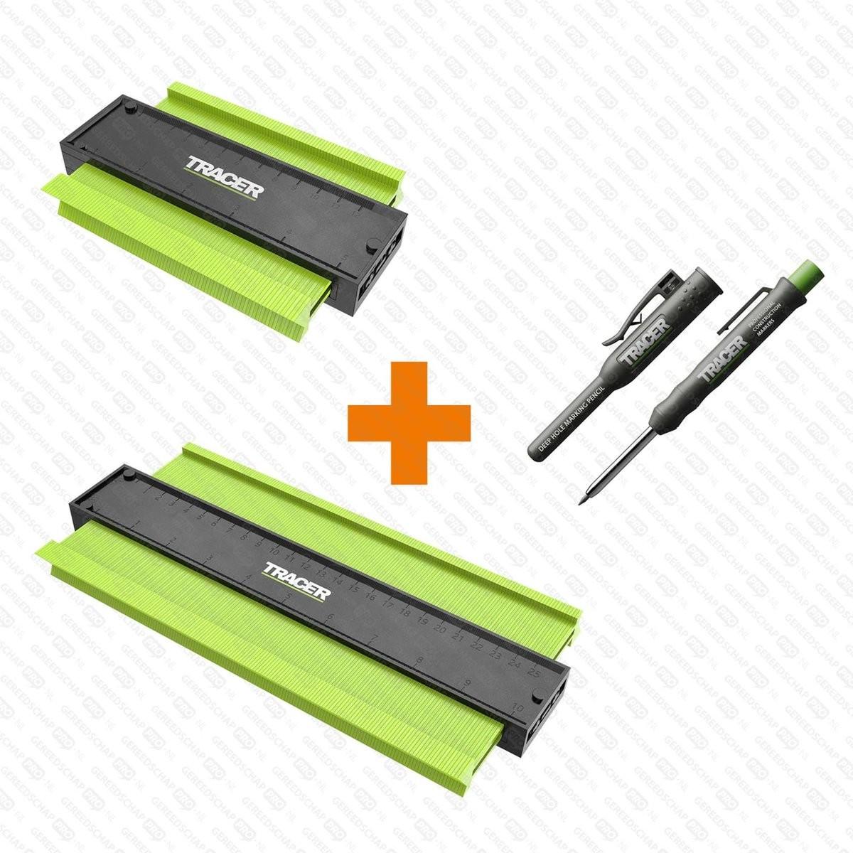 Tracer, Calibro, ACG3 Konturenlehren 130 mm und 250 mm inkl. ADP2 Tiefenbleistift