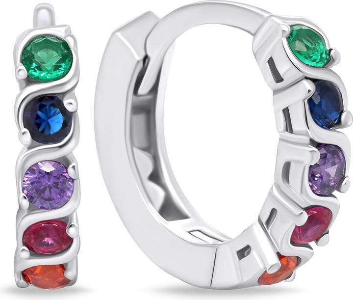 Immagine prodotto Brilio Argento - Orecchini in argento con zirconi colorati EA672WRBW