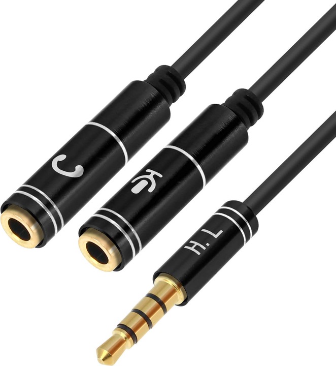 Actual product image Avizar Splitter Adapter Audio Jack 3.5 (3.5mm jack, 3.5mm jack)