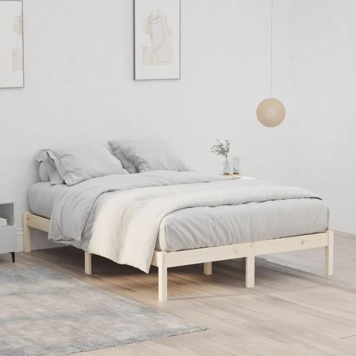 Actual product image vidaXL Bett ohne Matratze Kiefer (137 x 190 cm)