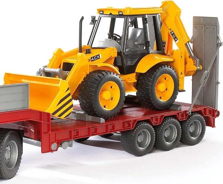 Image du produit Bruder Camion Mack Granite avec remorque surbaissée et pelleteuse