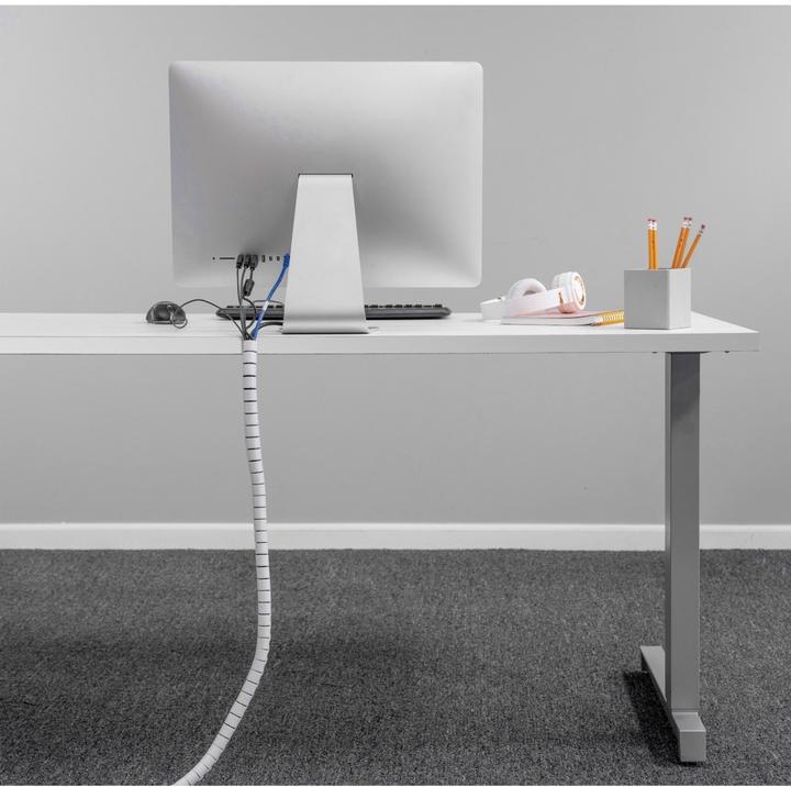 Actual product image Fellowes Cable bundler Cable Zip, white, length: 2.0 m Cable routing and protection system, diameter: 20 mm (Plastic cable ties, 2000 mm, 1 pcs.)